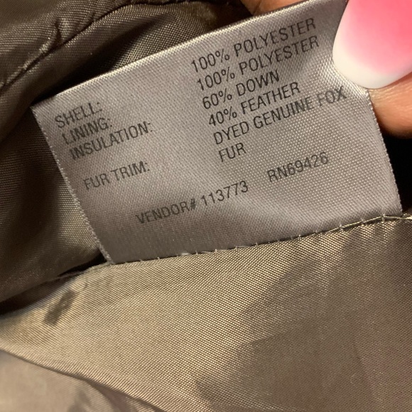 Genuine Fox Fur Down Vest - Picture 6 of 6